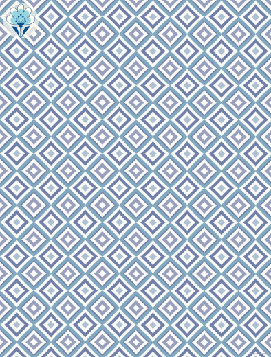 Geschenkpapier Diamonds, blau klein