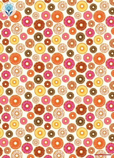 Geschenkpapier Donuts