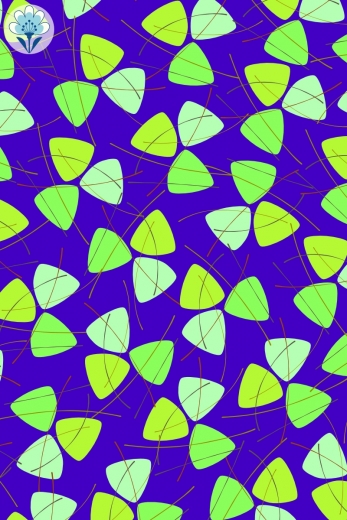 Geschenkpapier Retro-Dreiecke, auf Violett