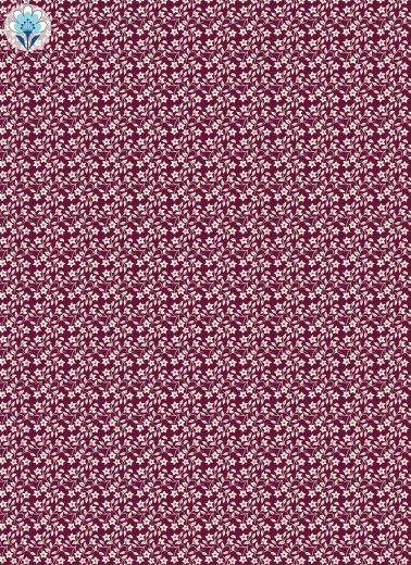 Geschenkpapier Blümchen auf Berry