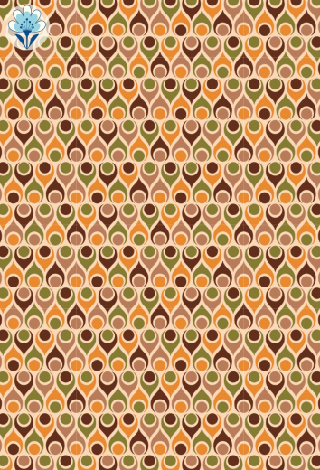 Geschenkpapier Retrotränen