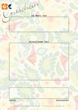 Geschenkgutschein (25 EUR), Blumenornament