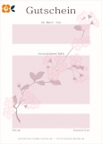 Geschenkgutschein (50 EUR), Kirschblüten