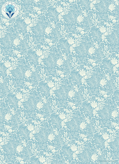 Geschenkpapier Blumenwiese, blau