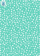 Geschenkpapier Kommunion, beere/blau